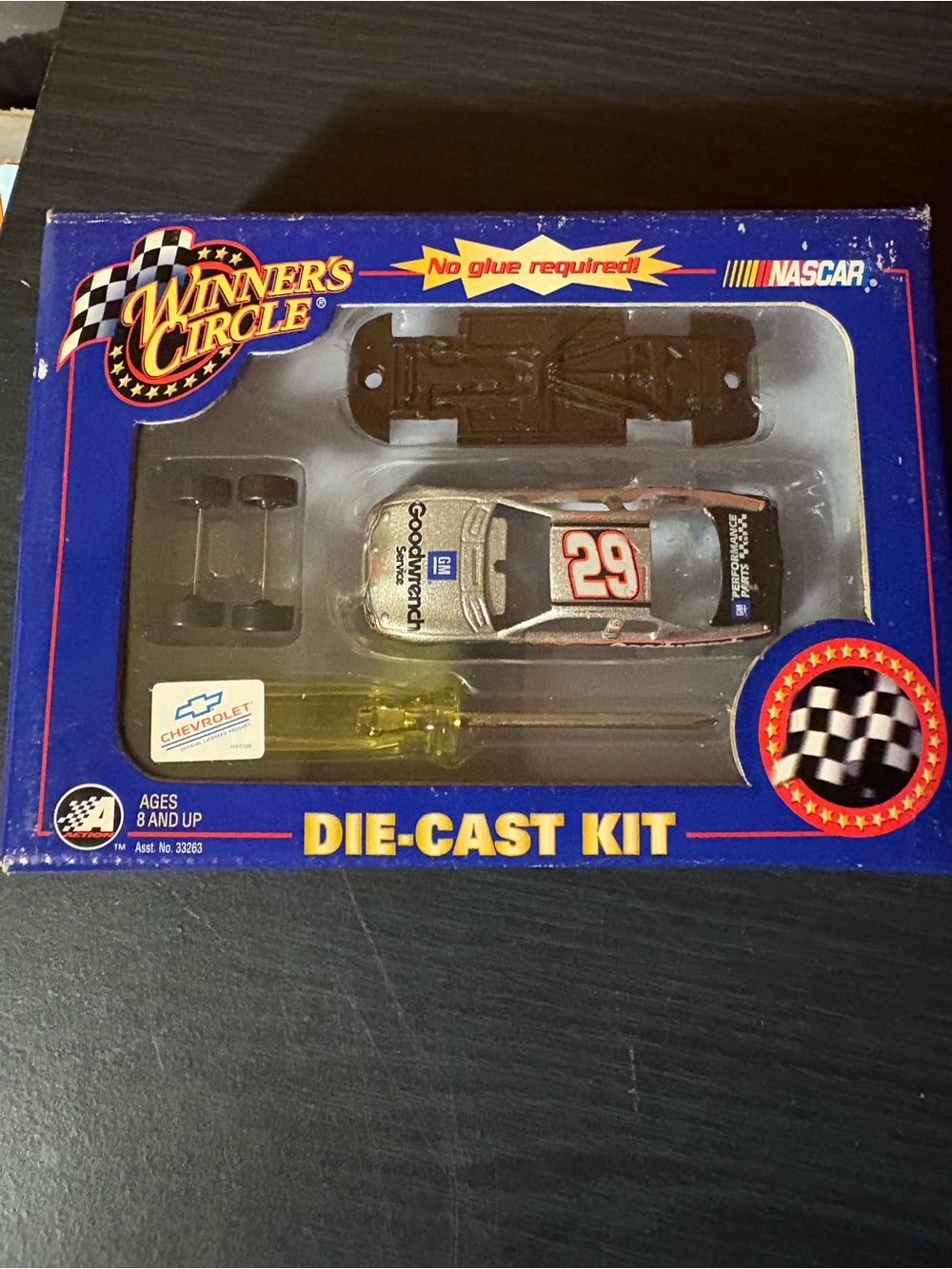 Winner's Circle #29 Silver and Black Die-Cast Kit - Chevrolet